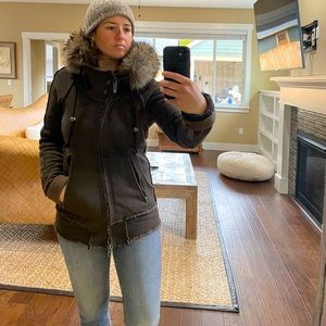 Le Grande Bleu Real Fur Hooded Jacket